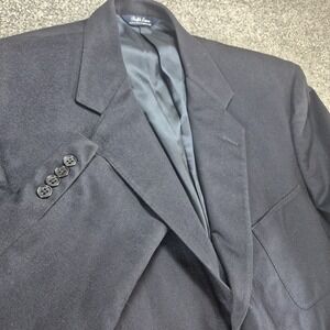 Vintage Ralph Lauren Cashmere Blazer Mens 46 Navy Blue Made in USA